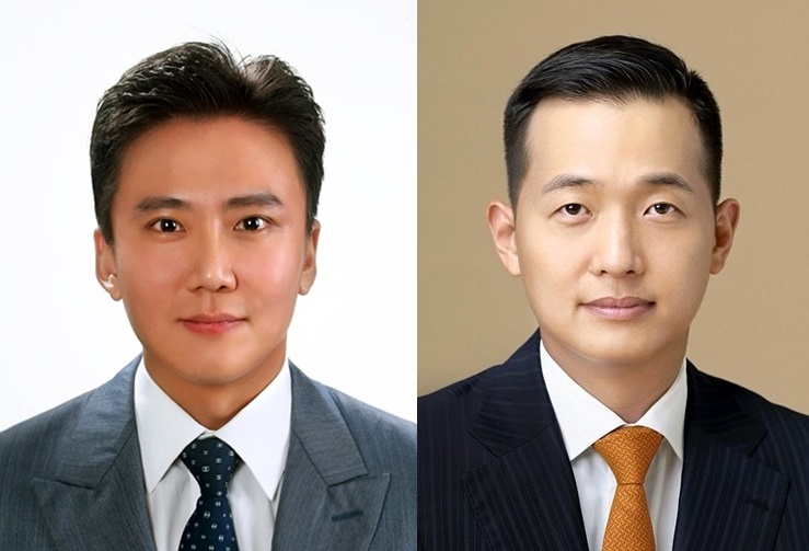 홍정혁 BGF리테일 상무와 김동관 한화큐셀 전무