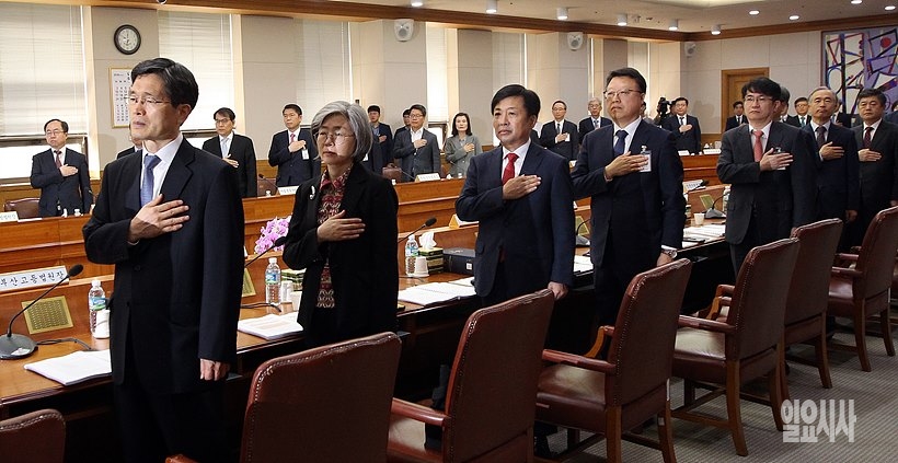 전국 법원장간담회 참석한 재판장들