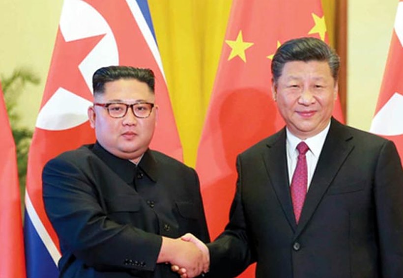 시진핑 국가주석(사진 오른쪽)과 김정은 북한 위원장 <사진=노동신문>