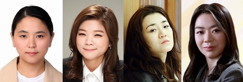 (사진 왼쪽부터)박세진 금호아시아나 상무, 임지선 보해양조 대표이사, 조현민 전 대한항공 전무, 조현아 전 대한항공 부사장