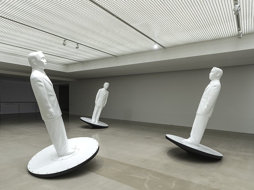 Sway, 2018, FRP, steel, motor, 230x140x140cm each (3 pieces)