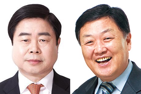 ㈜유성티엔에스 이현우 신임 부회장(사진 왼쪽)과 문인구 신임 사장