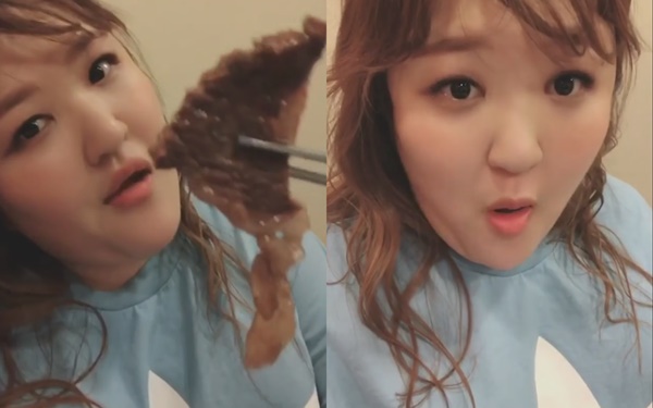 이국주 소고기 먹방 영상 (사진: 이국주 인스타그램)