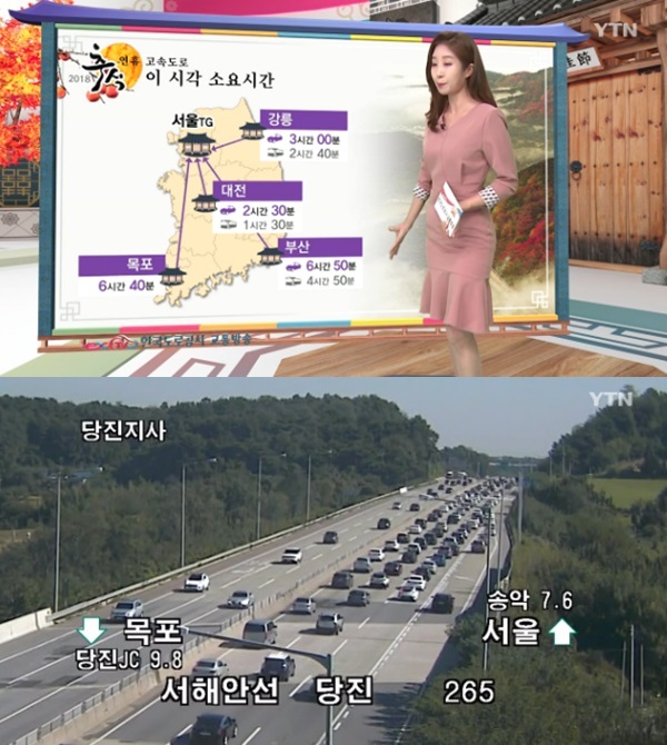 추석 연휴 고속도로 교통상황 추석 귀경 시작 (사진: YTN)
