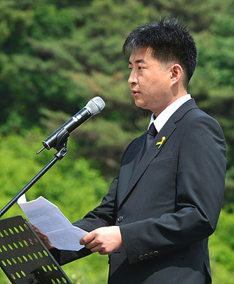 고 노무현 전 대통령의 아들 노건호씨