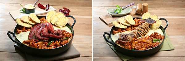 ‘홍춘천’ 문어치즈닭갈비, 오징어치즈닭갈비 ▲ ‘홍춘천’ 문어치즈닭갈비, 오징어치즈닭갈비