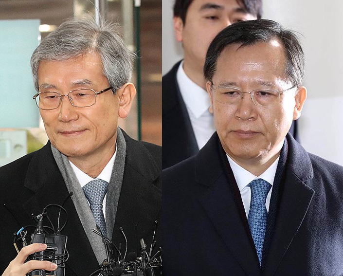고영한·박병대 전 대법관 ▲ ▲고영한·박병대 전 대법관