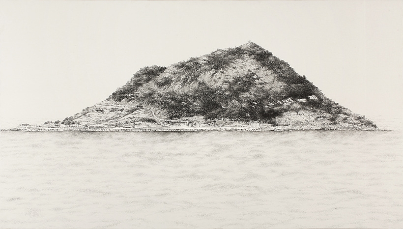 바람이 부는 곳. 159.5x91, 화선지에 먹, 2014 ▲ 바람이 부는 곳. 159.5x91, 화선지에 먹, 2014
