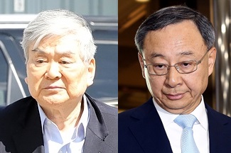 조양호 한진그룹 회장과 황창규 KT 회장 ▲ ▲▲ 조양호 한진그룹 회장과 황창규 KT 회장