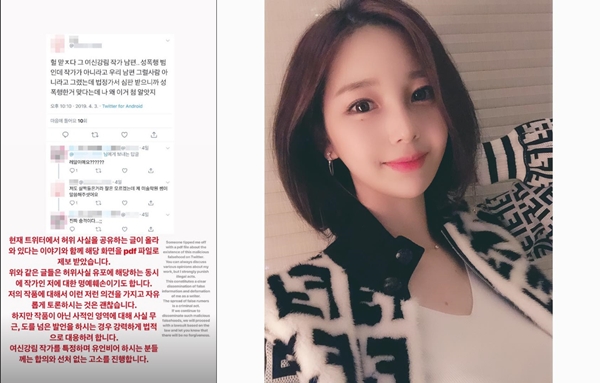 야옹이작가 법적대응 (사진: 야옹이작가 SNS) ▲ 야옹이작가 법적대응 (사진: 야옹이작가 SNS)