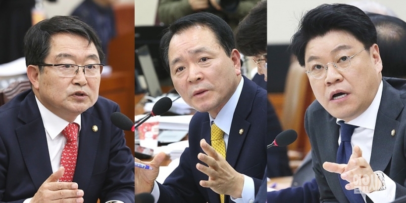 (사진 왼쪽부터)백승주·성일중·장제원 의원 ▲ ▲(사진 왼쪽부터)백승주·성일중·장제원 의원