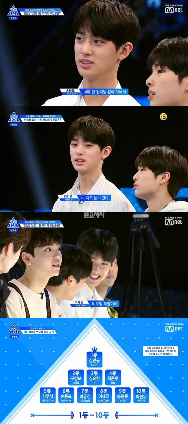 '프로듀스X101' 젤리피쉬 김민규 (사진: 엠넷) ▲ '프로듀스X101' 젤리피쉬 김민규 (사진: 엠넷)