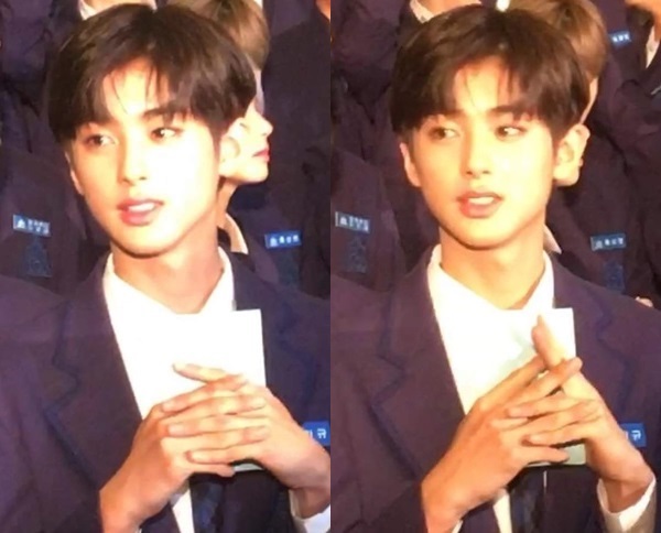 프로듀스X101 김민규 (사진: 웹 커뮤니티) ▲ 프로듀스X101 김민규 (사진: 웹 커뮤니티)