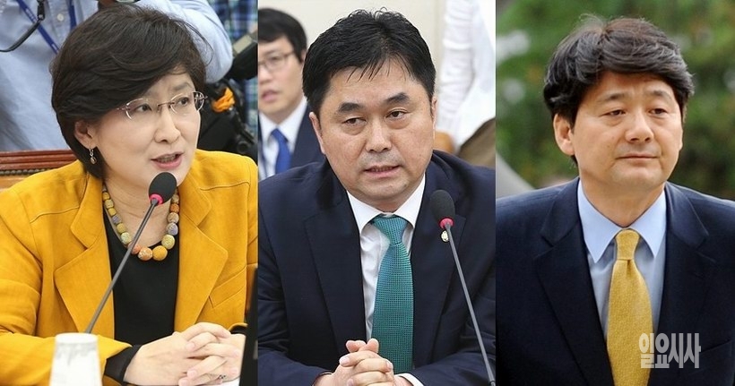 ▲ (사진 왼쪽부터)박주현·김종민 더불어민주당 의원, 서갑원 전 더불어민주당 의원