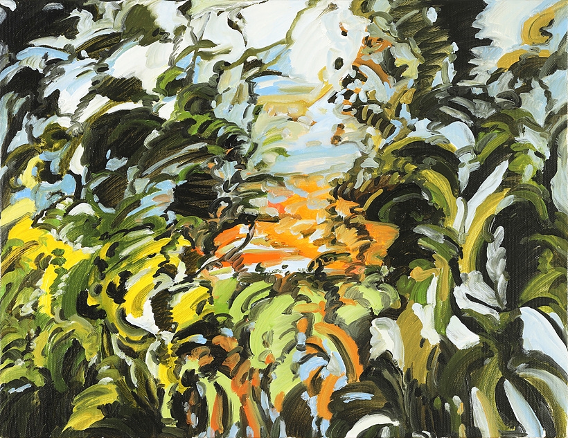 Green Wind, 캔버스에 유채, 45.4cm x 37.9cm, 2019 ▲ ▲Green Wind, 캔버스에 유채, 45.4cm x 37.9cm, 2019
