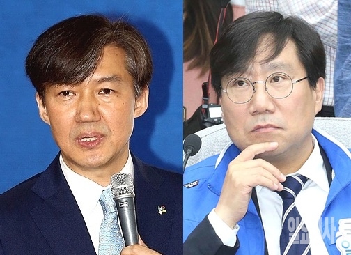 (사진 왼쪽부터)조국 법무부장관 후보자와 양정철 민주연구원장 ▲ (사진 왼쪽부터)조국 법무부장관 후보자와 양정철 민주연구원장