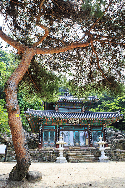 만어사 경내 미륵전 ▲ 만어사 경내 미륵전
