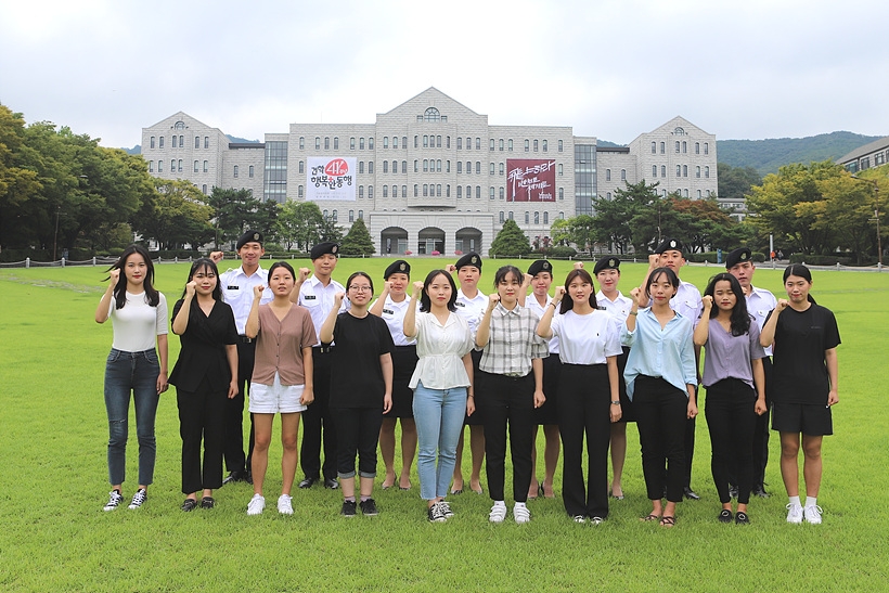 호서대학교 ROTC 후보생 ▲ 호서대학교 ROTC 후보생