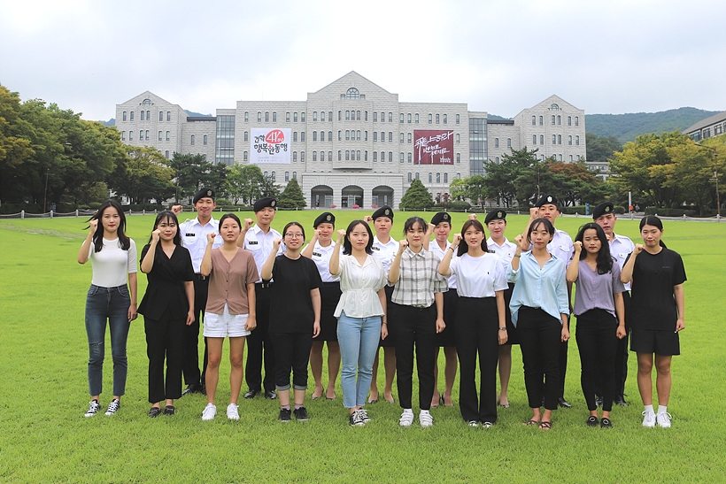 ▲ 호서대학교 ROTC 후보생