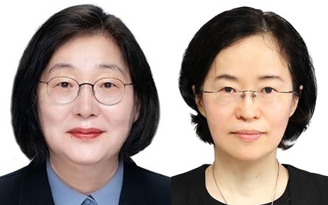 이정옥 여성가족부장관 후보자와 조성욱 공정거래위원장 후보자 ▲ ▲ 이정옥 여성가족부장관 후보자와 조성욱 공정거래위원장 후보자