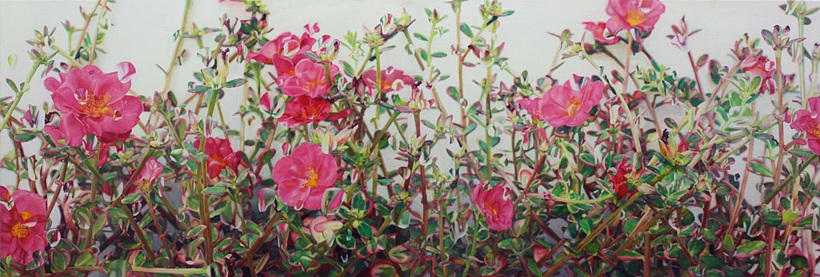 김인지_보이지 않는 벽_145.4x50.0cm_oil on canvas_2019 ▲ 김인지_보이지 않는 벽_145.4x50.0cm_oil on canvas_2019