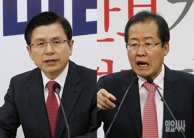 황교안 자유한국당 대표와 홍준표 전 대표 ▲ 황교안 자유한국당 대표와 홍준표 전 대표