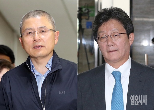 ▲ 황교안 자유한국당 대표와 유승민 바른미래당 의원