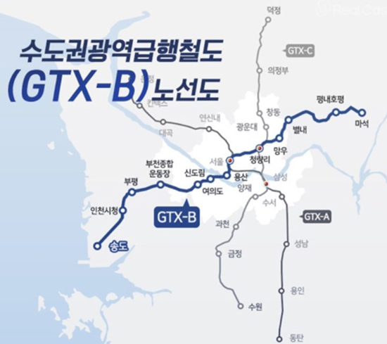 GTX-B 노선도 ▲ GTX-B 노선도