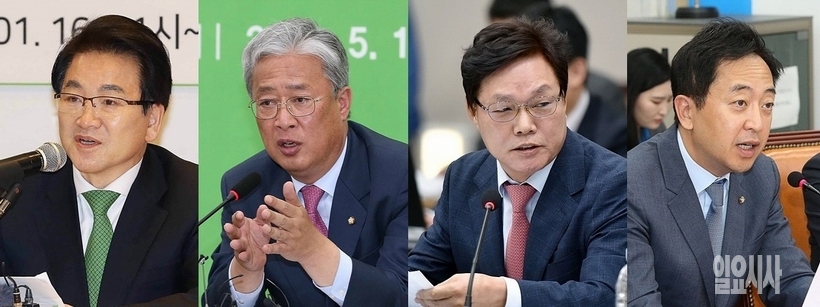 (사진 왼쪽부터) 정동영(민주평화당)·유성엽(민주정치연대)·박완수(자유한국당)·금태섭(더불어민주당) 의원 ▲ (사진 왼쪽부터) 정동영(민주평화당)·유성엽(민주정치연대)·박완수(자유한국당)·금태섭(바른미래당) 의원