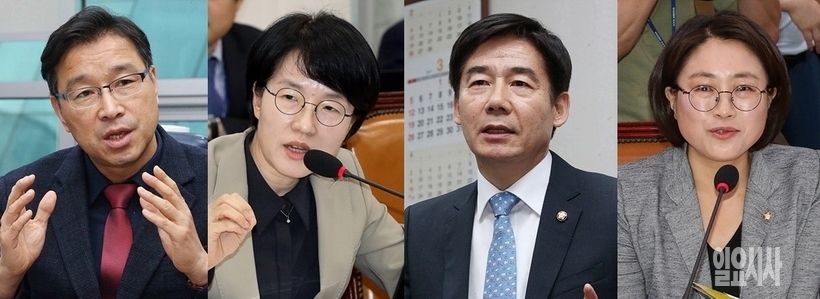 (사진 왼쪽부터)위성곤(더불어민주당)·박선숙(바른미래당)·이용호(무소속)·추혜선(정의당) 의원 ▲ ▲(사진 왼쪽부터)위성곤(더불어민주당)·박선숙(바른미래당)·이용호(무소속)·추혜선(정의당) 의원
