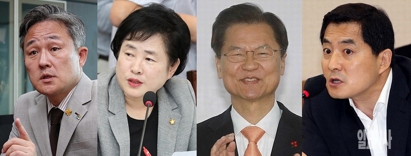 (사진 왼쪽부터)표창원(더불어민주당)·신용현(바른미래당)·천정배(무소속)·박대출(자유한국당) 의원 ▲ (사진 왼쪽부터)표창원(더불어민주당)·신용현(바른미래당)·천정배(무소속)·박대출(자유한국당) 의원