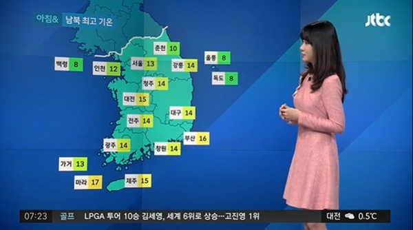 오늘 날씨 미세먼지 좋음 추위 낮부터 풀려 (사진: JTBC 뉴스) ▲ 오늘 날씨 미세먼지 좋음 추위 낮부터 풀려 (사진: JTBC 뉴스)