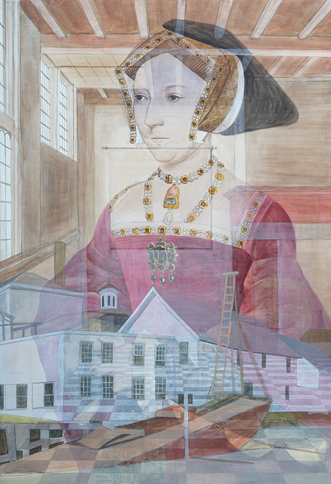 그림연습7, 2019, 캔버스에 과슈, 116.8x80.3cm, ▲ 그림연습7, 2019, 캔버스에 과슈, 116.8x80.3cm,