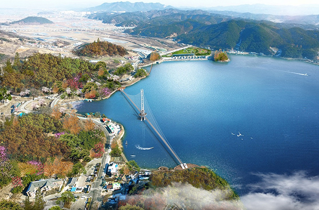 둘레 40km에 이르는 예당호 ⓒ예산군청 ▲ 둘레 40km에 이르는 예당호 <사진제공: 예산군청>