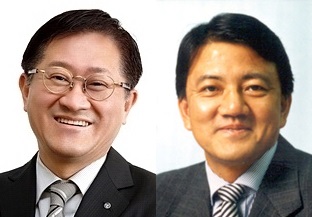 서경배 아모레퍼시픽 회장과 홍석준 보광창업투자 회장 ▲ 서경배 아모레퍼시픽 회장과 홍석준 보광창업투자 회장