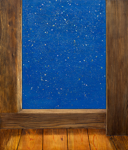 김덕용_조우-옛집_2020_나무에 자개, 혼합기법_100 × 85cm ▲ 김덕용_조우-옛집_2020_나무에 자개, 혼합기법_100 × 85cm