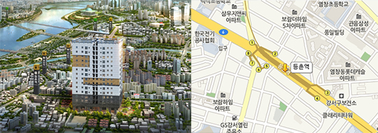 등촌역 퀸즈포디엄 삼익/ 강서구 등촌역 일대 ▲ 등촌역 퀸즈포디엄 삼익/ 강서구 등촌역 일대