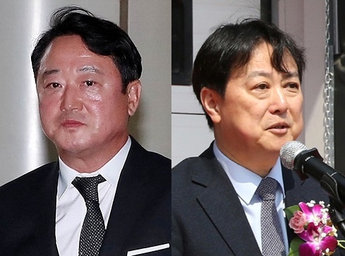 이웅렬 전 코오롱그룹 회장과 서창우 한국파파존스 대표이사 ▲ 이웅렬 전 코오롱그룹 회장과 서창우