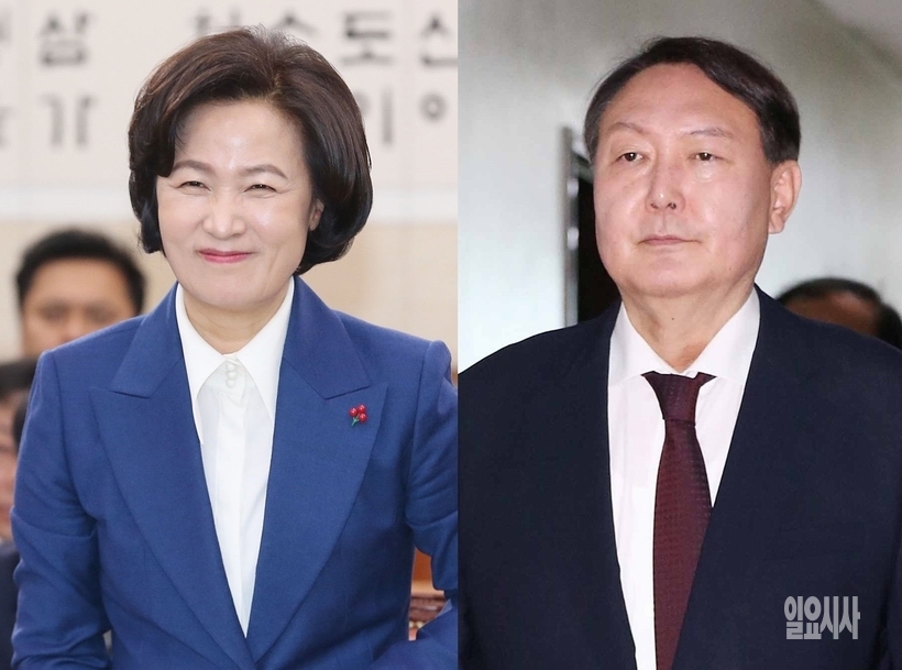 추미애 법무부장관(사진 왼쪽)과 윤석열 검찰총장 ▲ 추미애 법무부장관(사진 왼쪽)과 윤석열 검찰총장