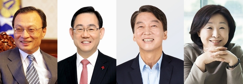 (사진 왼쪽부터)이해찬 더불어민주당 대표, 주호영 미래통합당 대표 권한대행 겸 원내대표, 안철수(국민의당)·심상정(정의당) 대표 ▲ (사진 왼쪽부터)이해찬 더불어민주당 대표, 주호영 미래통합당 대표 권한대행, 안철수 국민의당 대표, 심상정 전 정의당 대표