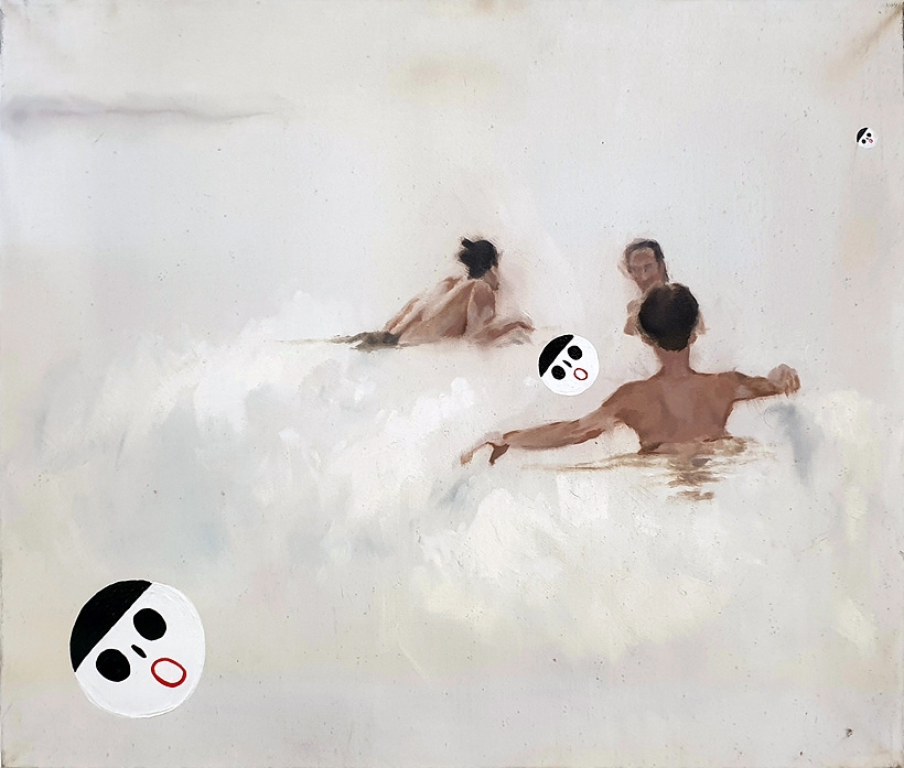 곽경수, 호숫가에서, acrylic on canvas, 53×45.5cm, 2020 ▲ 곽경수, 호숫가에서, acrylic on canvas, 53×45.5cm, 2020