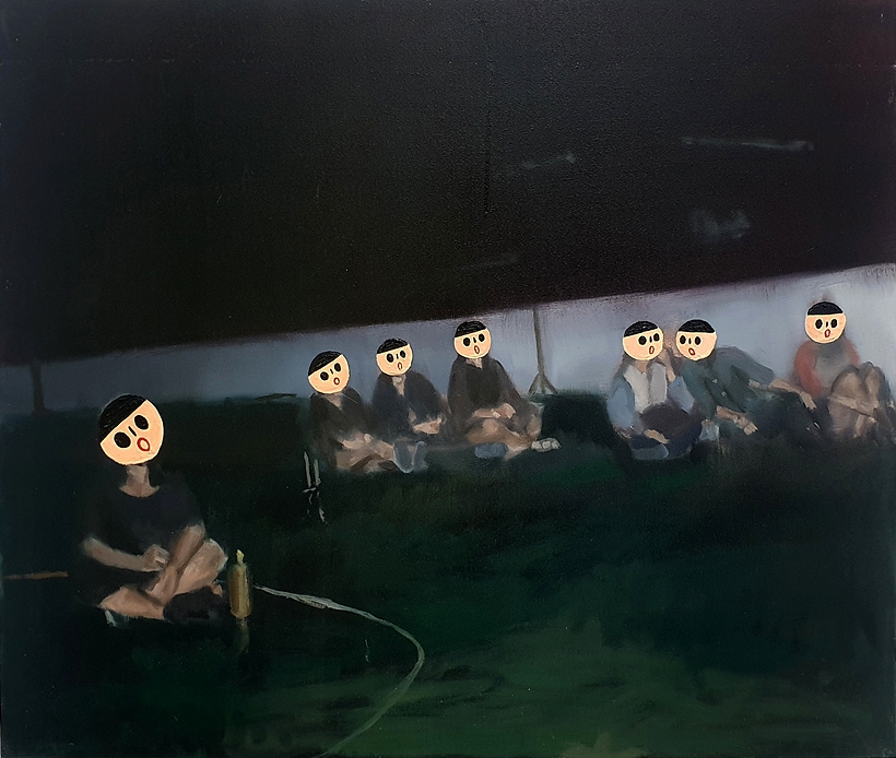 곽경수, 관객들, acrylic on canvas, 53×45.5cm, 2020 ▲ 곽경수, 관객들, acrylic on canvas, 53×45.5cm, 2020