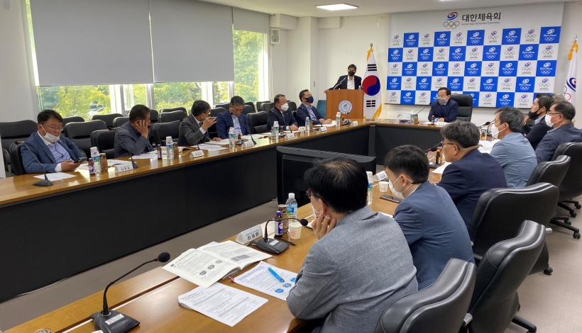 시도체육회장단 간담회 ▲ 시도체육회장단 간담회