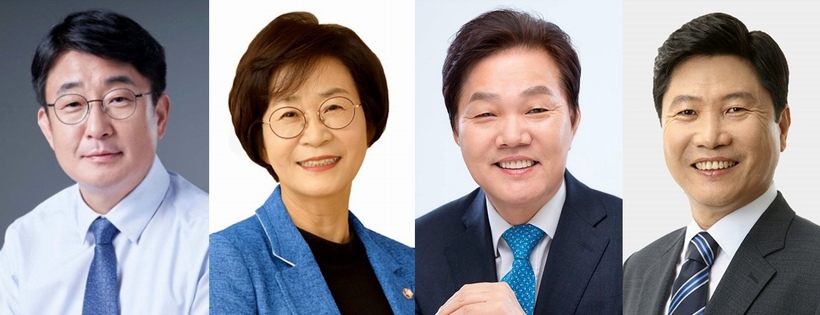 (사진 왼쪽부터)최종윤·김상희(더불어민주당)·박완수(국민의힘)·홍기원(더불어민주당) 의원 ▲ (사진 왼쪽부터)최종윤·김상희(더불어민주당)·