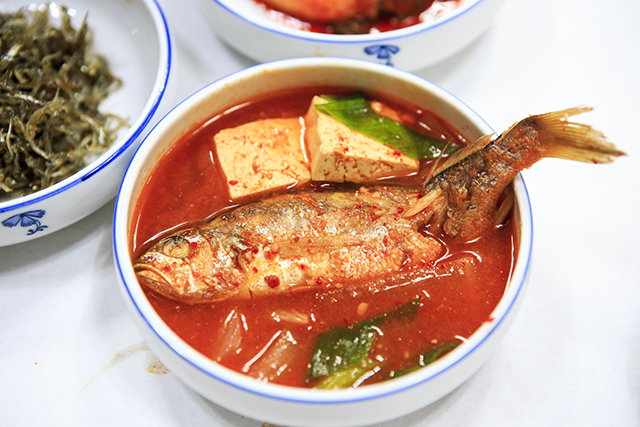 추자도 별미, 참조기매운탕 ▲ 추자도 별미, 참조기매운탕