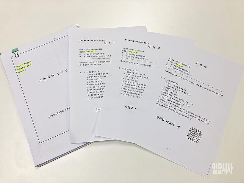 <일요시사>가 중앙선거관리위원회로부터 입수한 정의당 회계 보고서 ▲ 일요시사가 중앙선거관리위원회로부터 입수한 정의당 회계 보고서