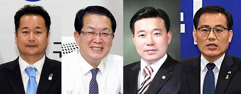 울산 남구청장 선거에 출마한 (사진 왼쪽부터)이재우·서동욱·임헌철·박영욱 후보 ▲ (사진 왼쪽부터)이재우, 서동욱, 임헌철, 박영욱 후보자