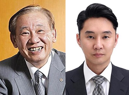 주진우 사조 회장과 주지홍 사조 부사장 ⓒ사조 ▲ 주진우 사조 회장과 주지홍 사조 부사장