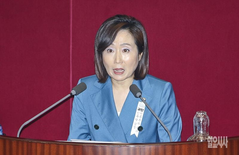 15대 국회의원을 지낸 전석홍 전 전남지사의 딸인 전주혜 국민의힘 의원 ⓒ고성준 기자 ▲ 전주혜 국민의힘 의원 ⓒ고성준 기자