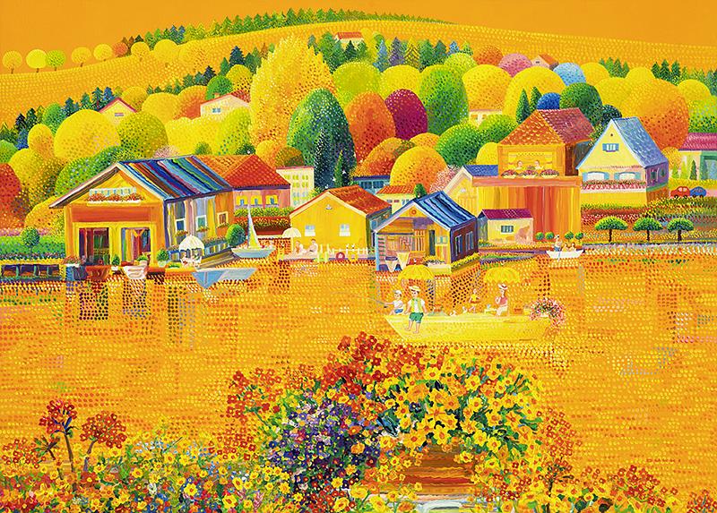 김덕기 l 햇살이 내려오는 호수의 아침 l 2020 l Acrylic on canvas l 65.1 x 90.9cm ▲ 김덕기 l 햇살이 내려오는 호수의 아침 l 2020 l Acrylic on canvas l 65.1 x 90.9cm